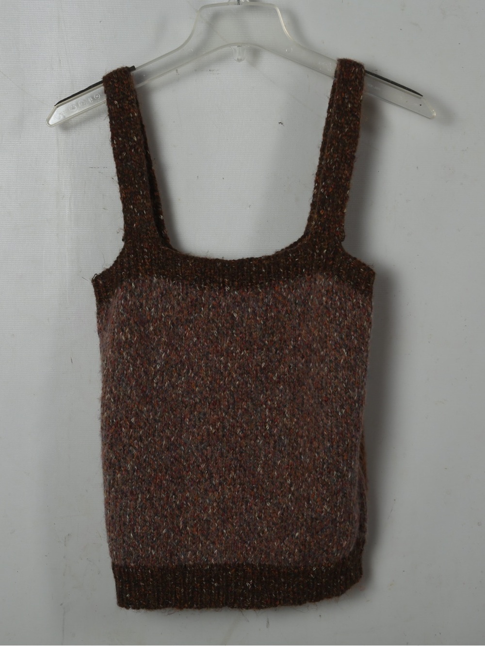 Blu Pepper Brown Tweed Knit Tank